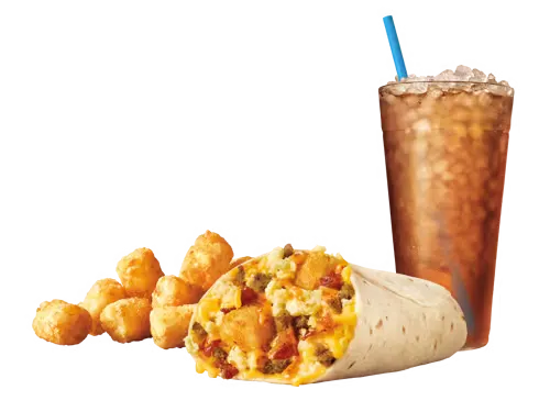 Sonic Menu with Prices-May2025 32 Ultimate Meat & Cheese Breakfast Burrito Combo
